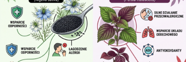 Czarnuszka i pachnotka – naturalne wsparcie w alergii, podwyższonym poziomie cukru i cholesterolu